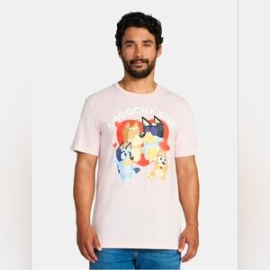 Bluey, Men's & Big Men's Valentine's Day Graphic Tee Size Medium New
